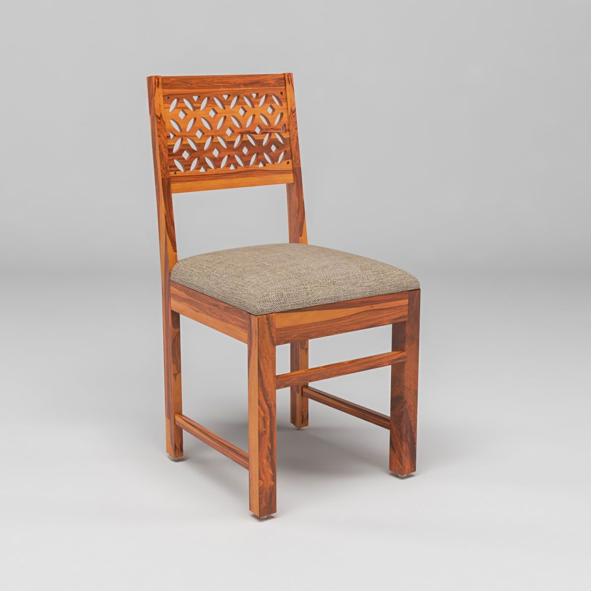 Carpentray Furniture Sheesham Wooden 2 Dining Chair Soft Cusion Set of 2 for Living Room