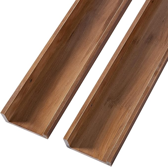 Carpentray 30" Set of 1 Light Walnut Color Wood Wall Floating Shelves