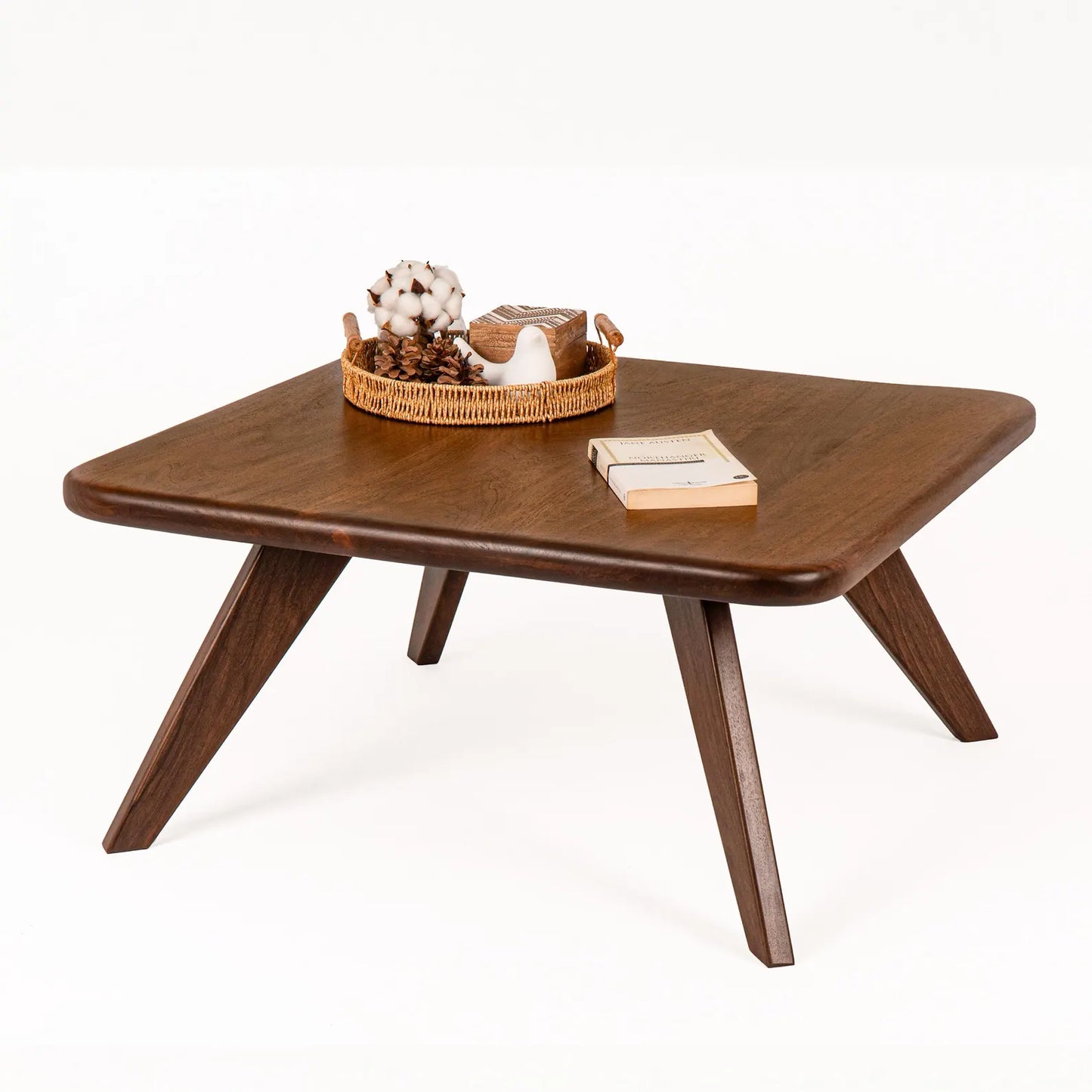 Carpentray 30x30 Inch Square Wooden Coffee Table