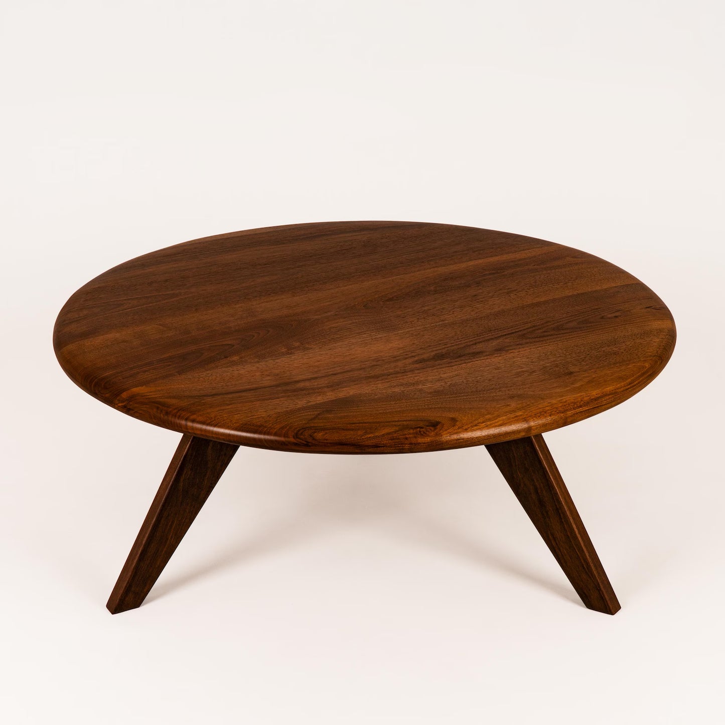Carpentray 30x30 Inch Round Wooden Coffee Table