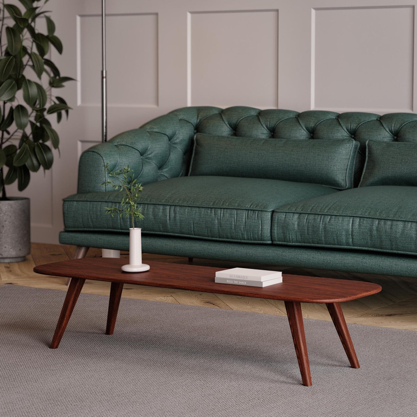 Carpentray Wooden Coffee Table Long (120x40x30cm)