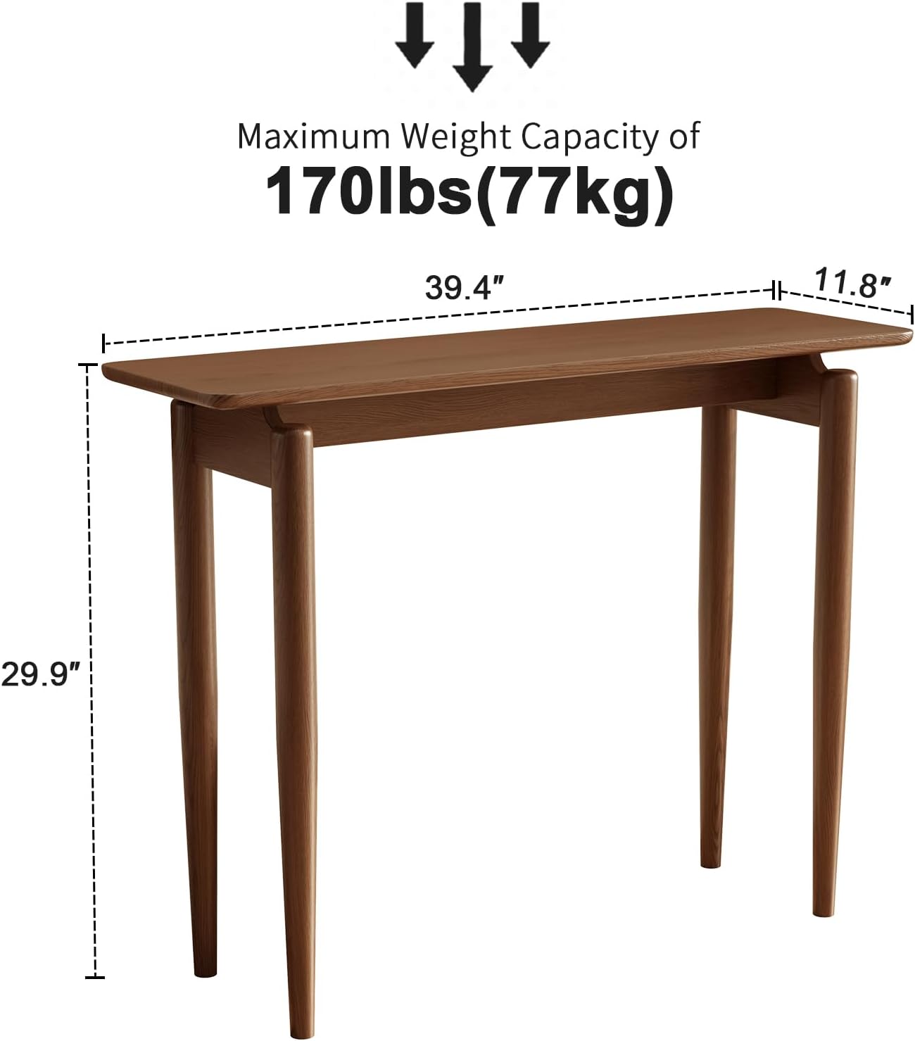 Carpentray Wooden 100 Cm Long Console Table