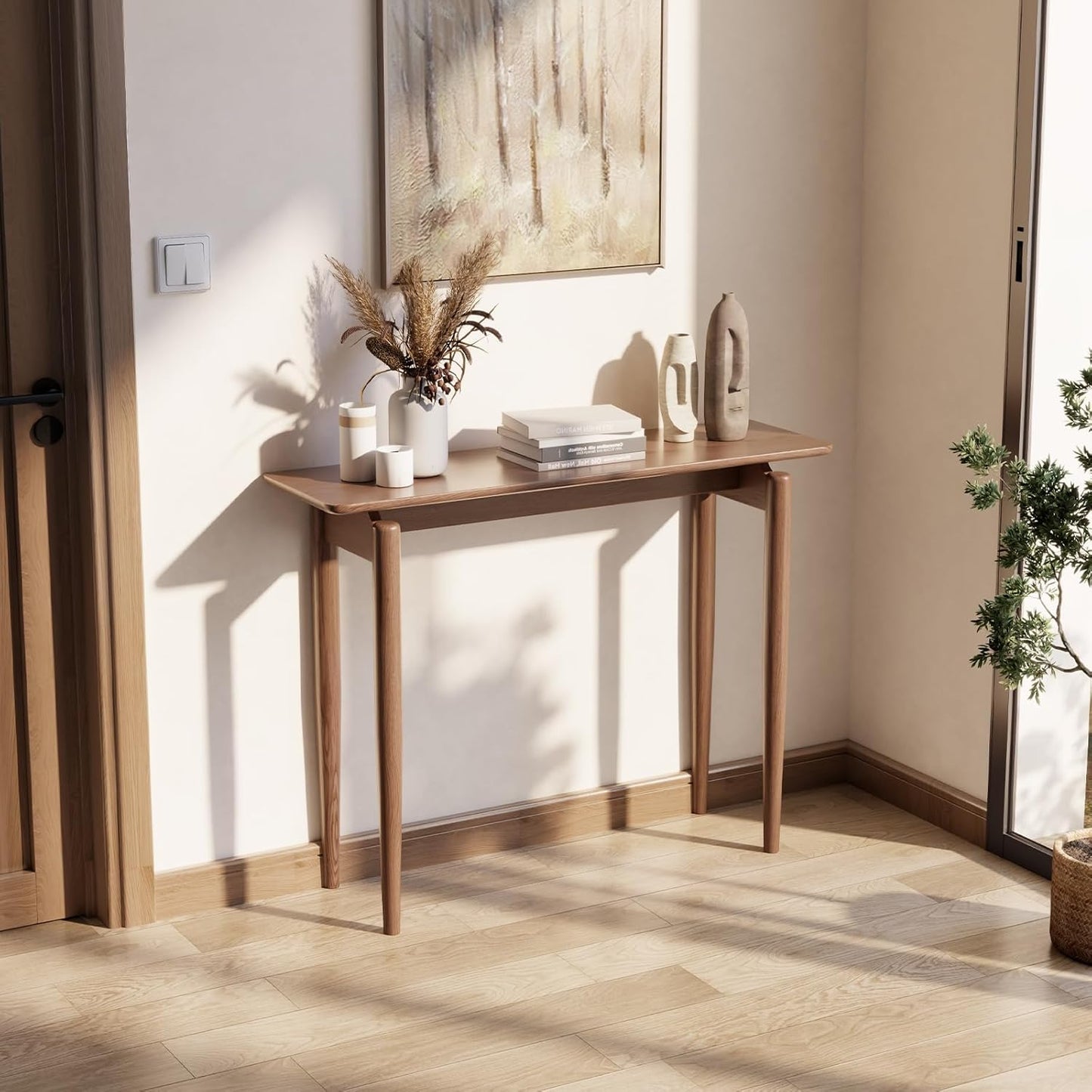 Carpentray Wooden 80 Cm Long Console Table