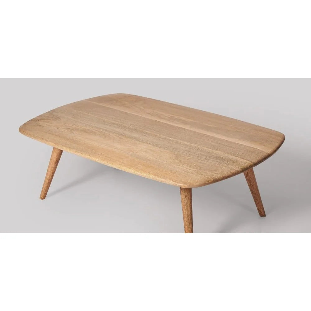 Carpentray Solid Wood Coffee Table lean Lines & Natural Warmth for Modern Living