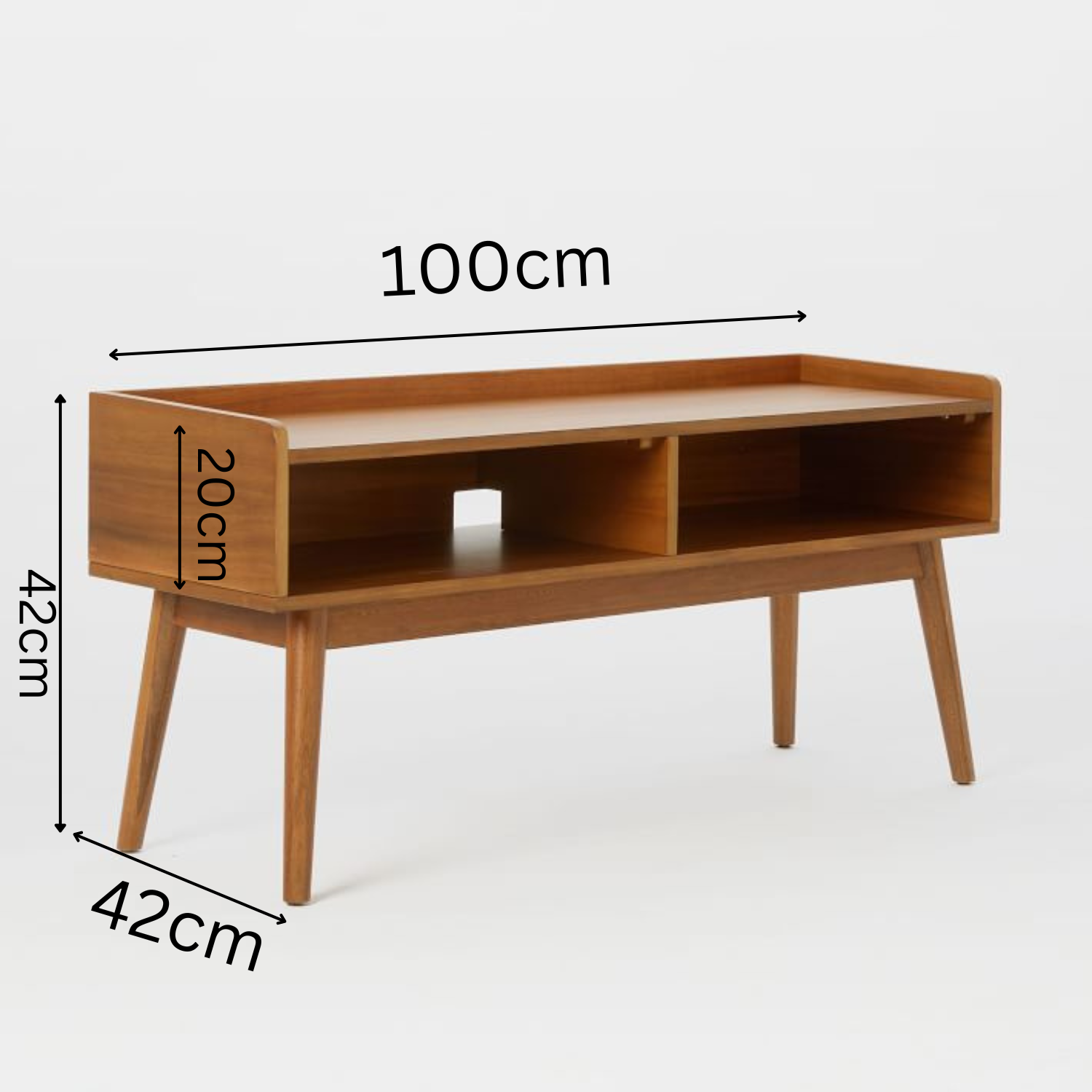 carpentray 100cm long tv cabinet stand