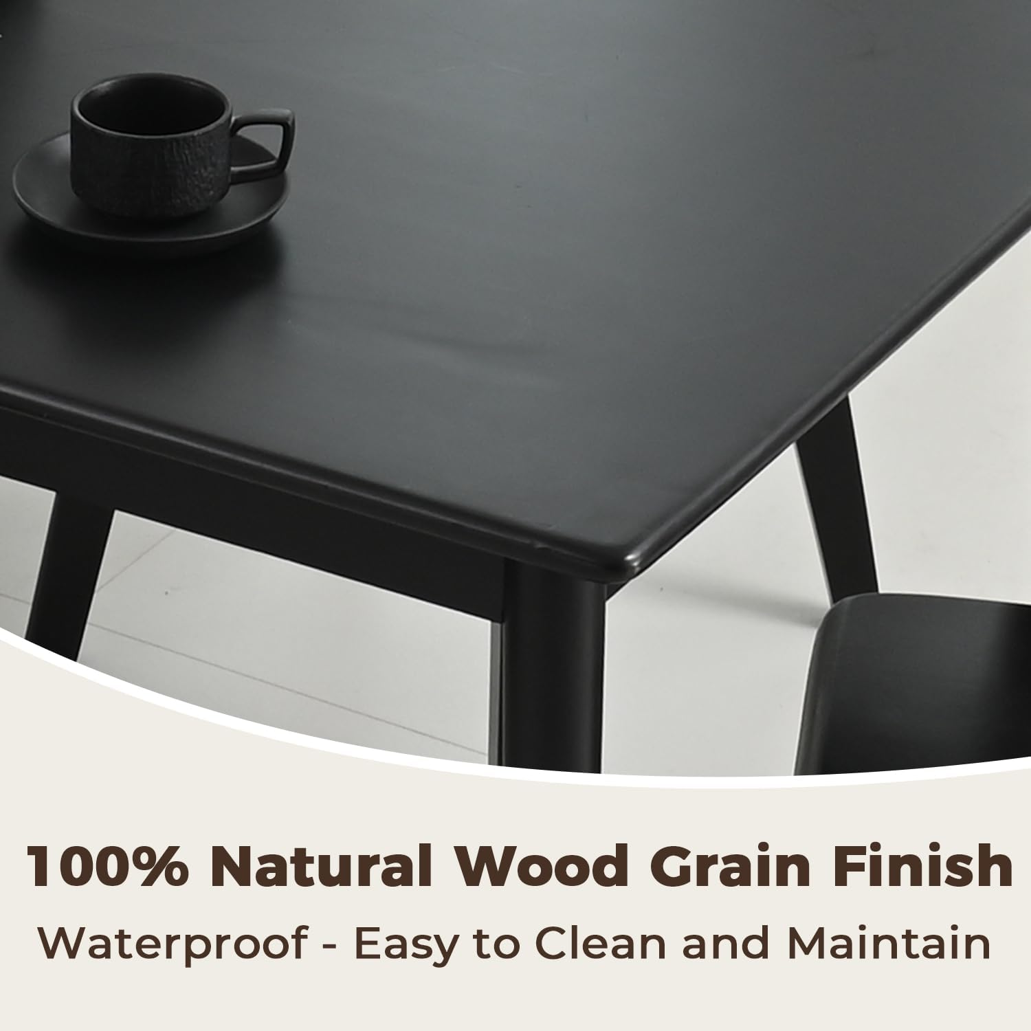 carpentray 32" solid wood dining table, modern small dining table