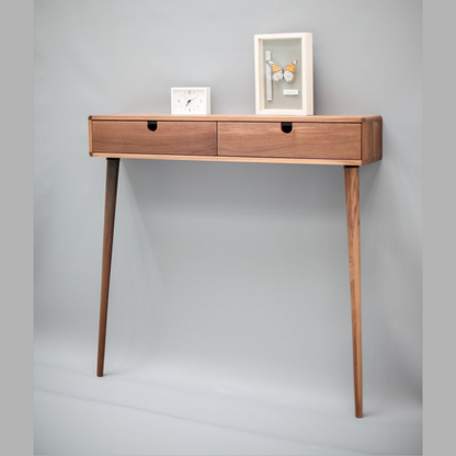 carpentray wooden morden design console table with 2 big new design drawer