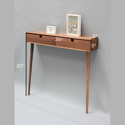 carpentray wooden morden design console table with 2 big new design drawer