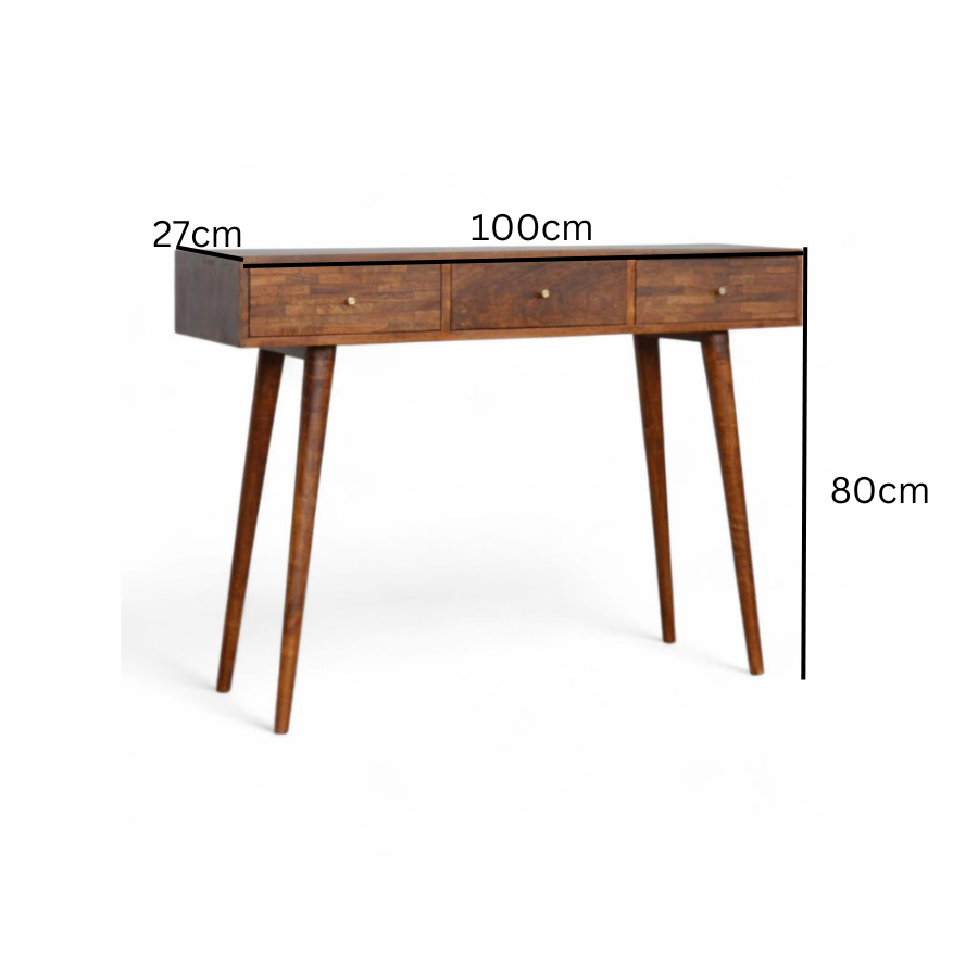 carpentray wooden morden design console table with 3 big new design drawer