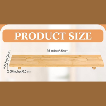 carpentray bathtub tray mango wood bath tray large bath tub tray table bathtub tray caddy bathtub accessories anti tipping for bathtub bathroom spa