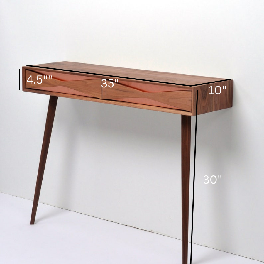 Carpentray Wooden Morden Design Console Table With 2 Big New Design Drawer