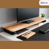 Carpentray 80cm Long Wooden Computer Monitor Riser Black legs Brown TopCarpentray Home