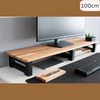 Carpentray 100Cm Long Wooden Monitor Riser Dual ShelfCarpentray Home