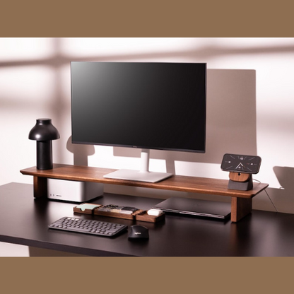 carpentray 80cm long wooden monitor riser (brown)
