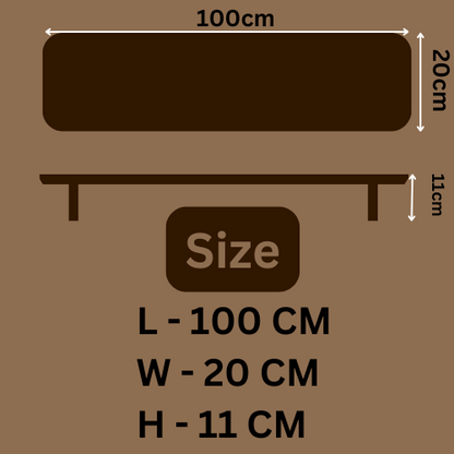 100cm long