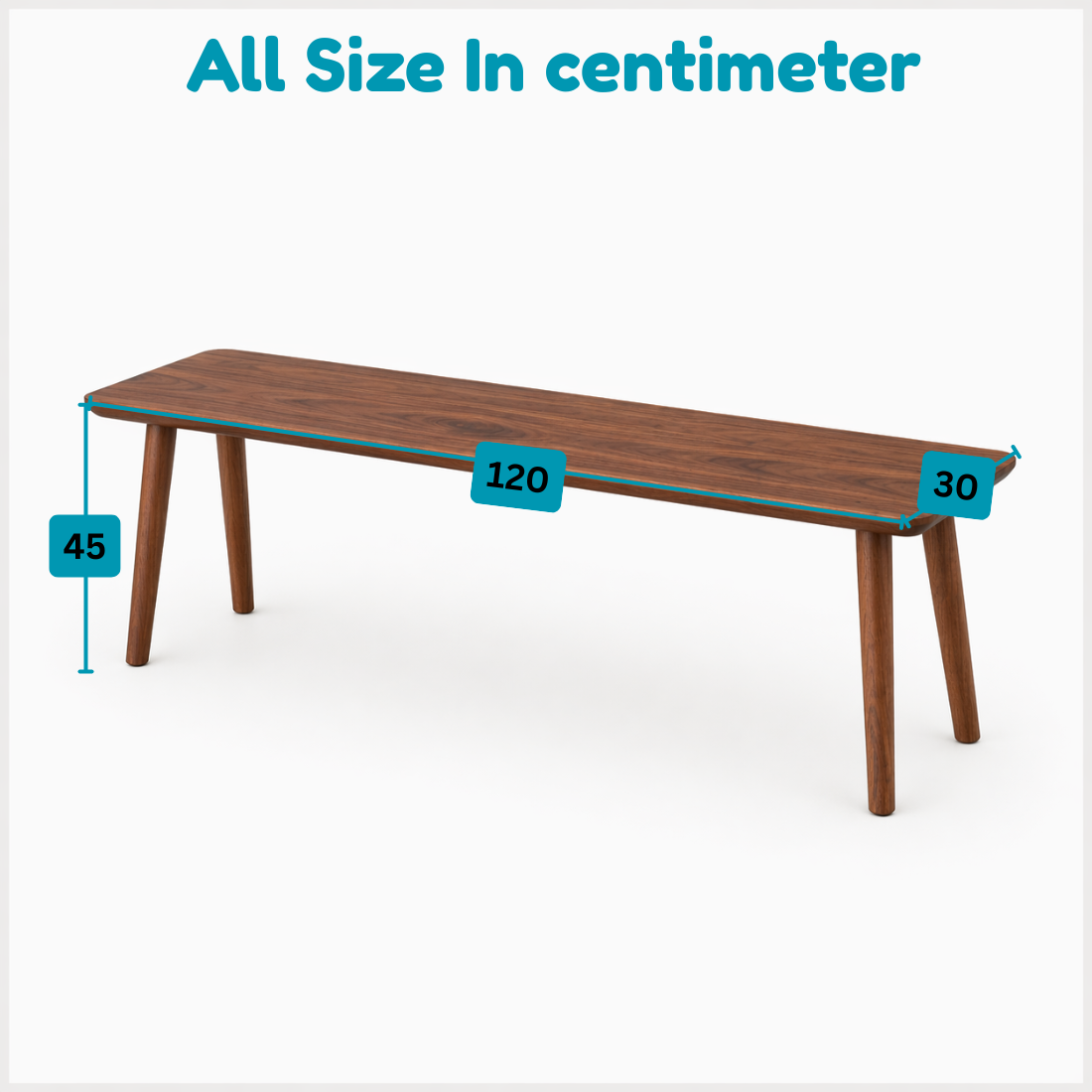 Carpentray 120cm Seating Bench (Walnut)