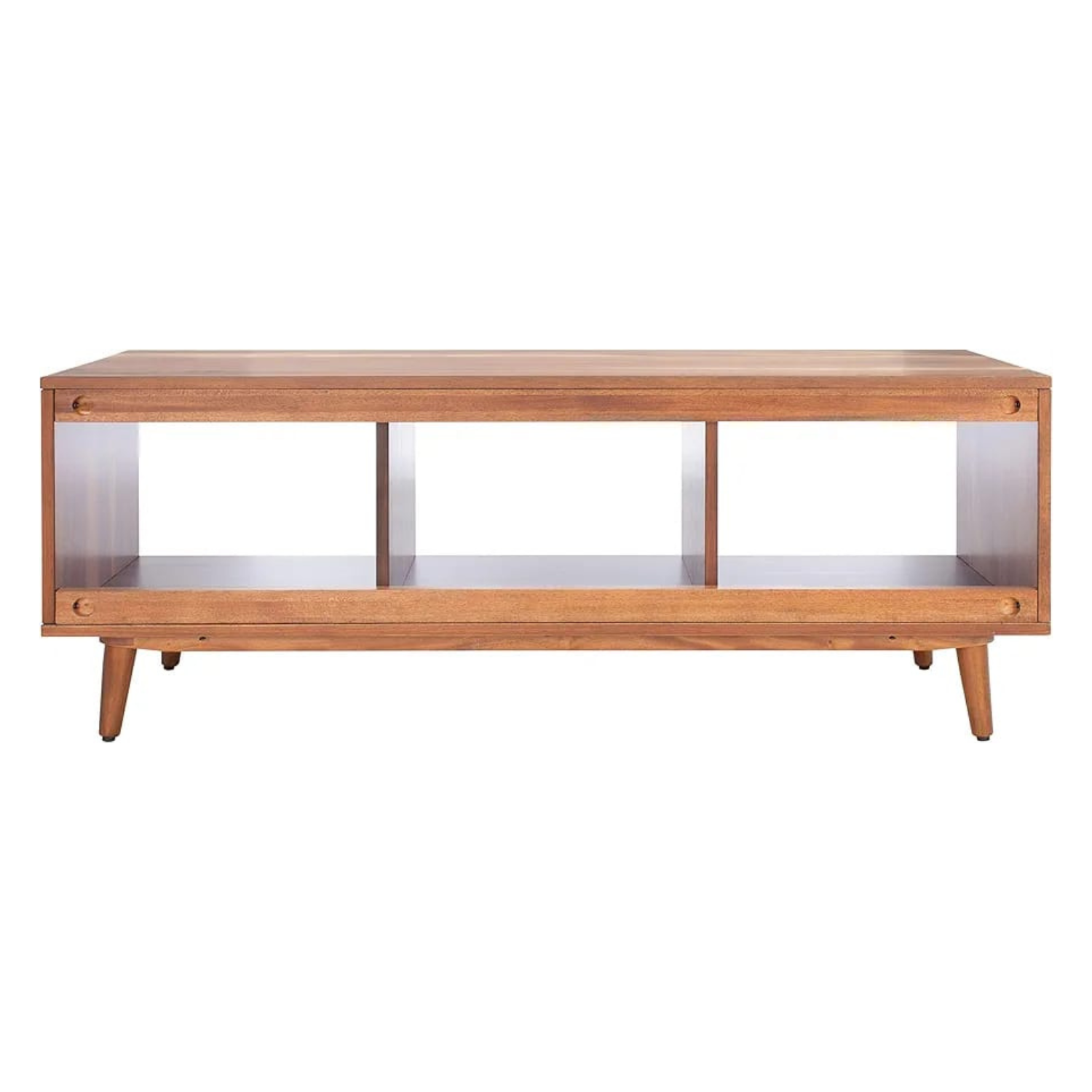 carpentray wooden tv cabinet 3 open shelf