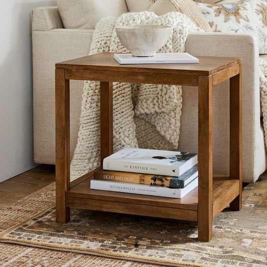 Carpentray Sympl Side Table with 2 Shelf