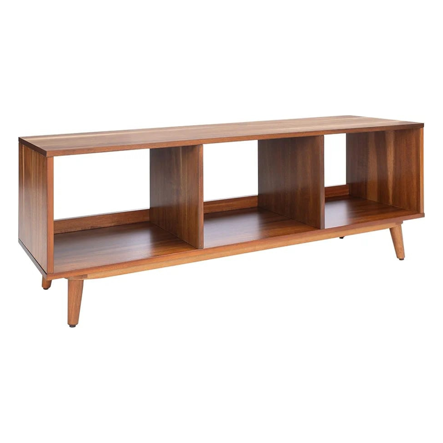 carpentray wooden tv cabinet 3 open shelf