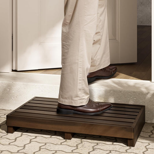 Carpentray 3.5 inch Height Wooden Step Stool (STTE-2W)