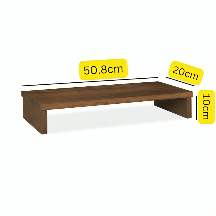 Carpentray 50cm Long Wooden Monitor Riser Stand