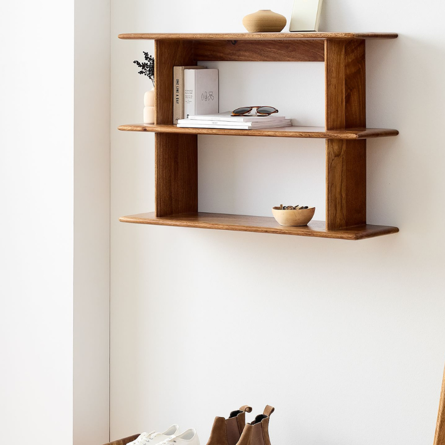 Carpentray Mango Wooden Wall Cabinet Shelf