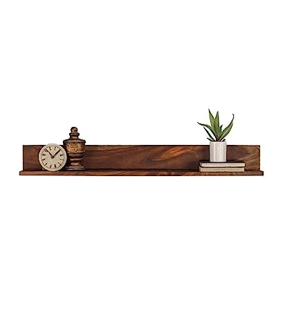 carpentray -1 set 35 inch long floating shelf for wall natural walnut
