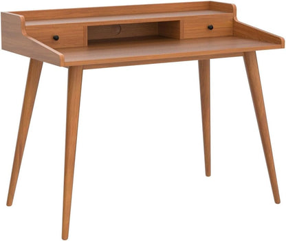 century modern desk, 43" wood home office writing computer