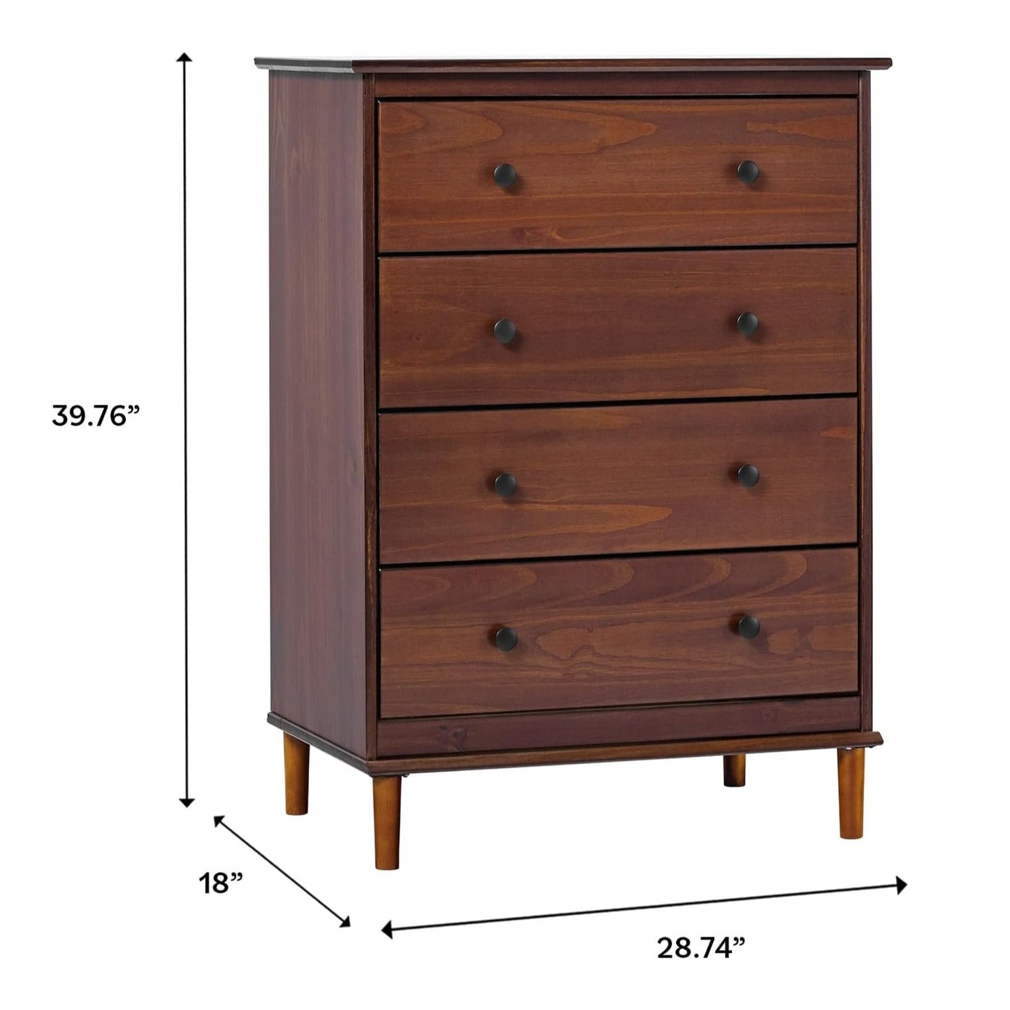 Carpentray Wooden Chest of Drawers (4 Drawers)