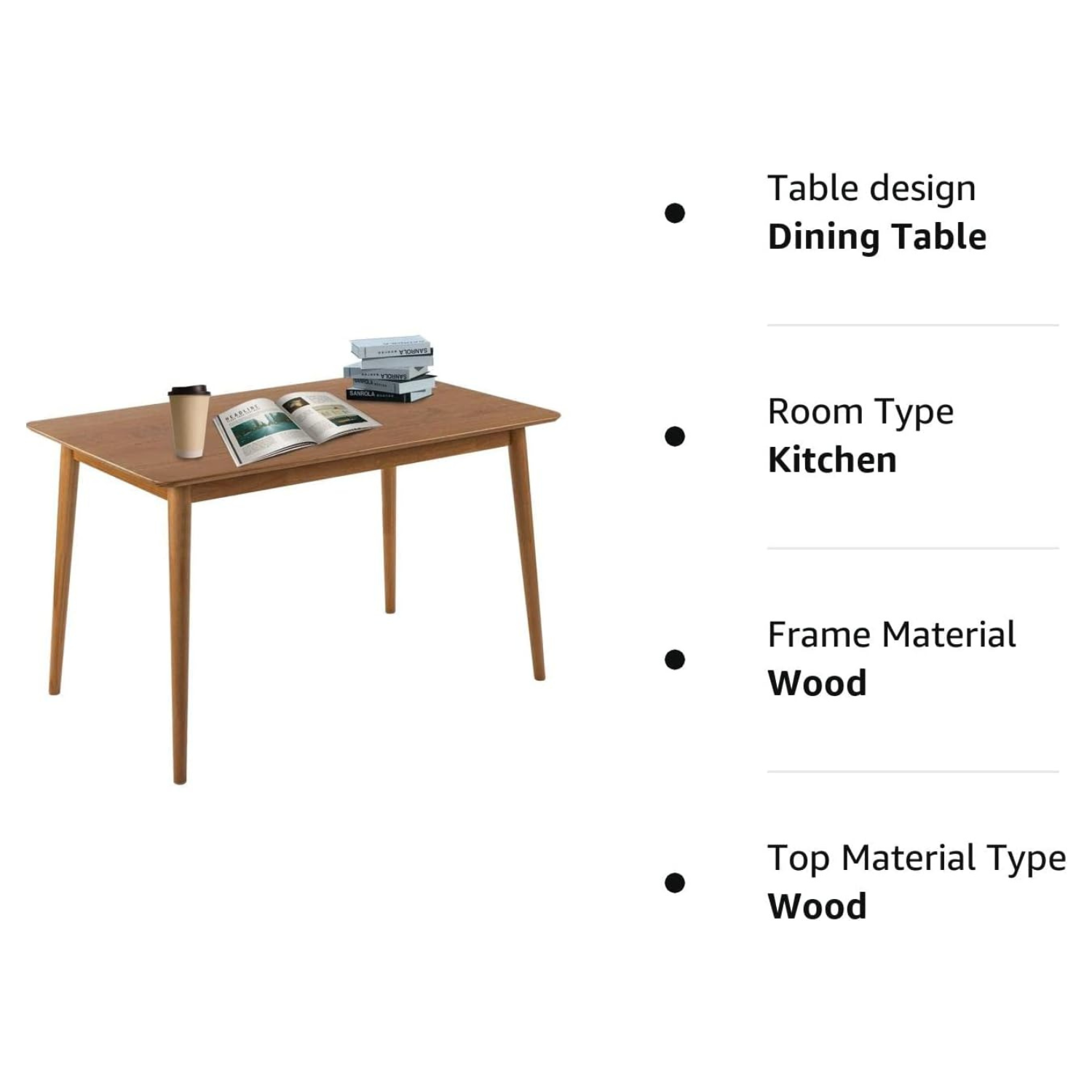 carpentray wooden 4 seater dining table