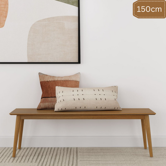 Carpentray 150CM Long Solid Wood Bench (Black)