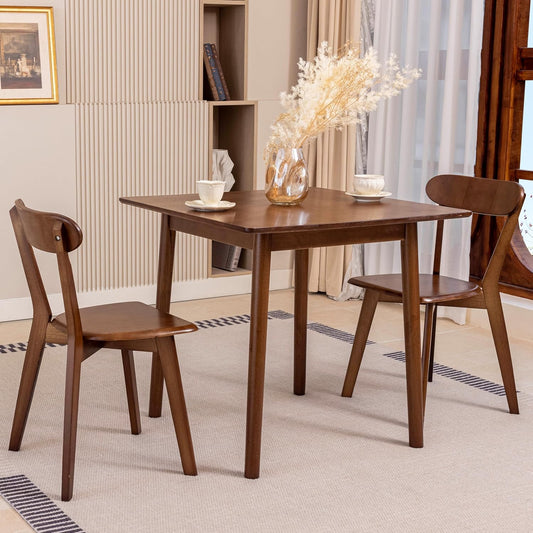 Carpentray 29.5" Solid Wood Dining Table, Modern Small Dining Table