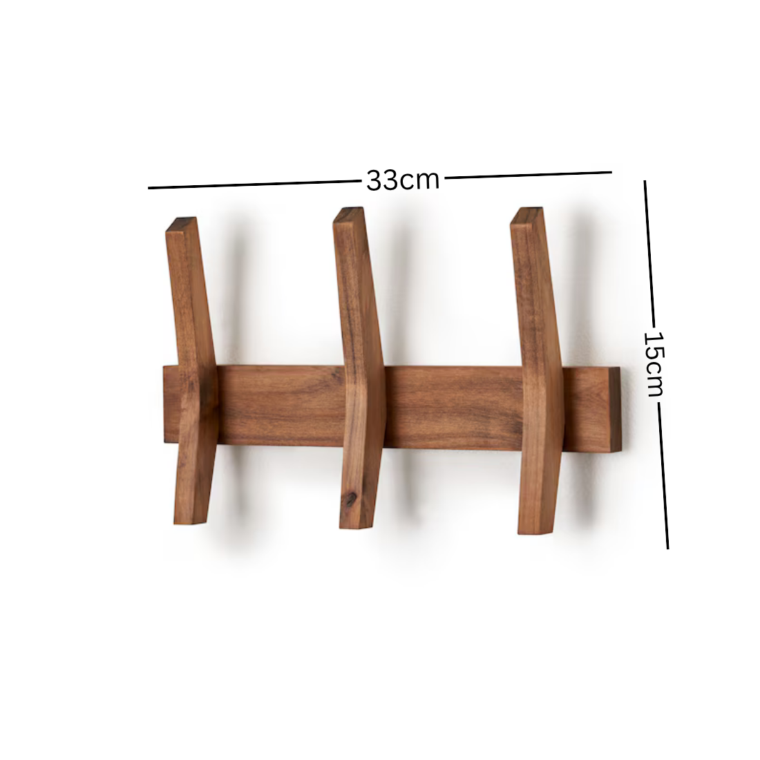 Carpentray Wooden Wall Premium Hooks 3 Pugs