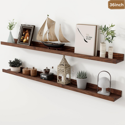 carpentray 36 inch floating shelves set of 2
