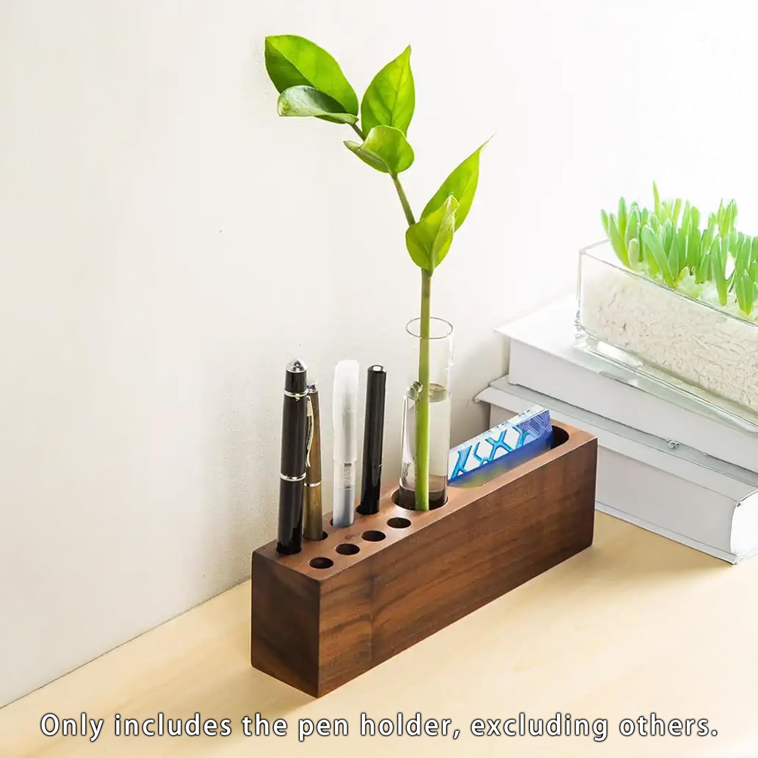 wooden pen holder