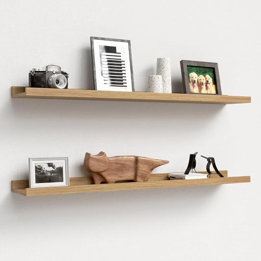Carpentray 35'' Inches Long Light Brown Wall Shelf