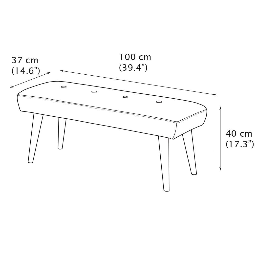 Carpentray Seating Beanch Soft Foam (Gray)
