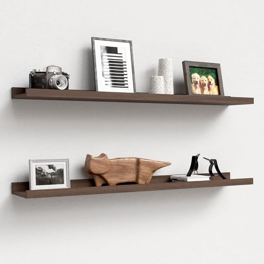 Carpentray 35'' Inches Long Dark Brown Wall Shelf