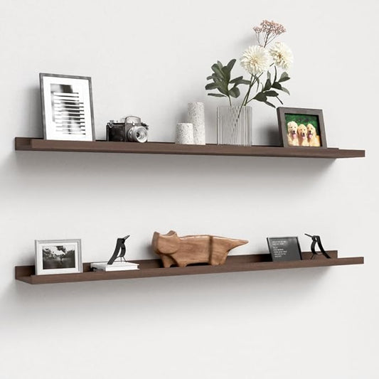 Carpentray 47'' Inches Long Dark Brown Wall Shelf