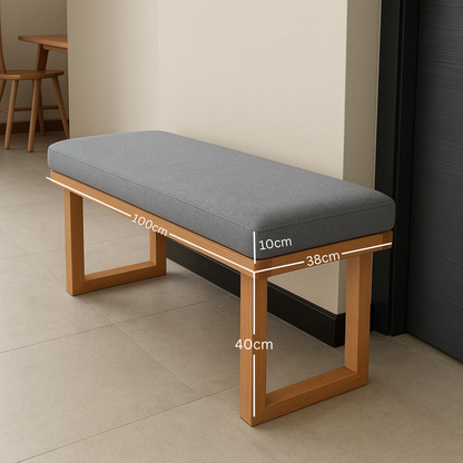 carpentray 100cm long solid wood three seater bench – mango wood / solid finish”)