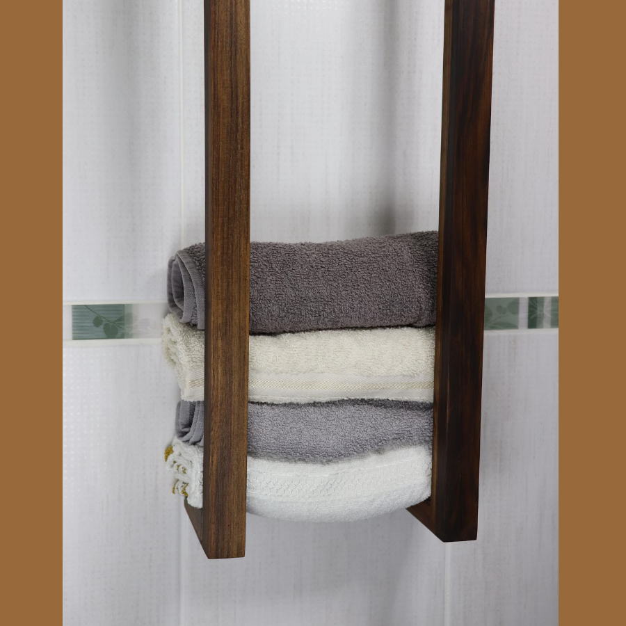 Carpentray Wooden Towel Holder Stand