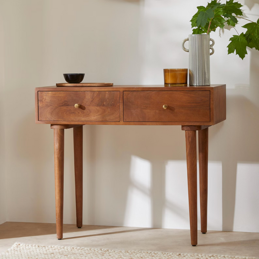 Carpentray Modern Console Table with 2 Drawers