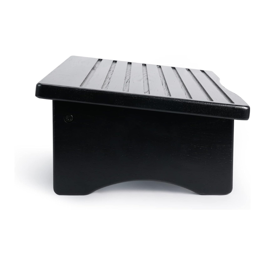 carpentray wooden footrest (black)