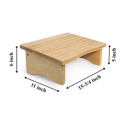 carpentray wooden footrest (natural)