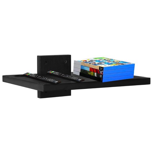 Carpentray Floating Projector Wall Mount TV Shelf (Black)