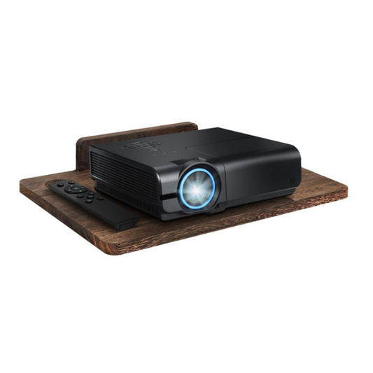 Carpentray Floating Projector Wall Mount TV Shelf (Brown)