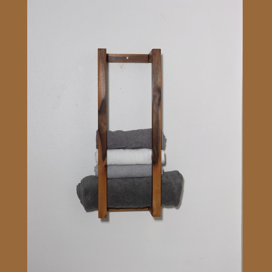 Carpentray Wooden Towel Holder Stand