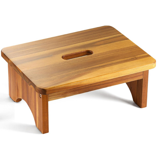 Carpentray Wooden Step Stool, 6.5'' One Step Stool for Adults
