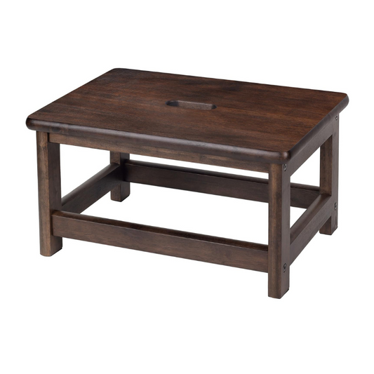 Carpentray Classic 9 inch Solid Wooden Step Stool Walnut