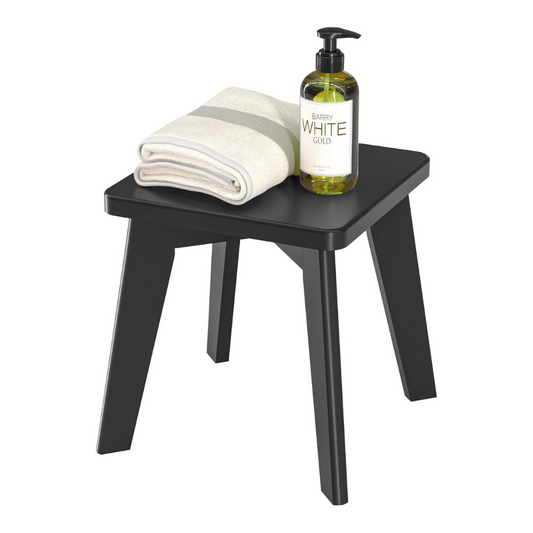 Carpentray Wooden Step Stool (10x10x10 in) Black